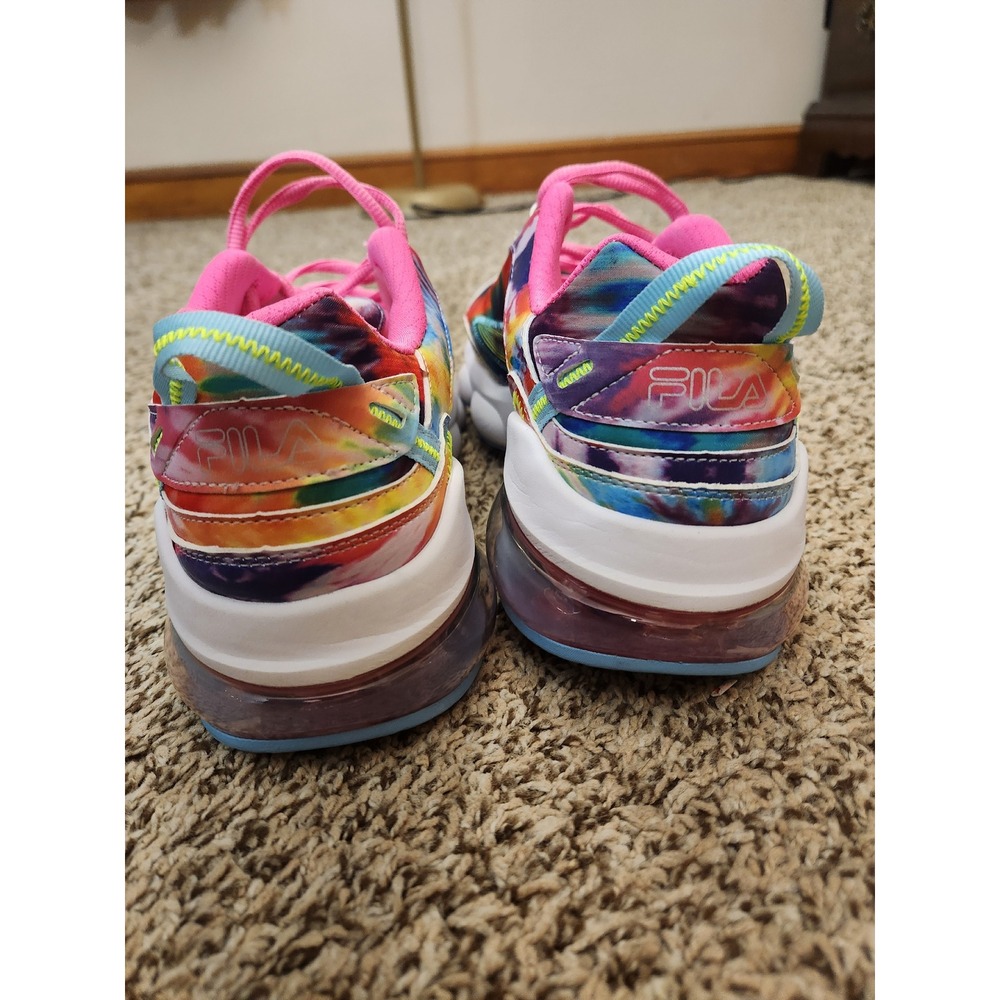 Fila Memory Hyper Split Tie Dye Multi Color Sneak… - image 5